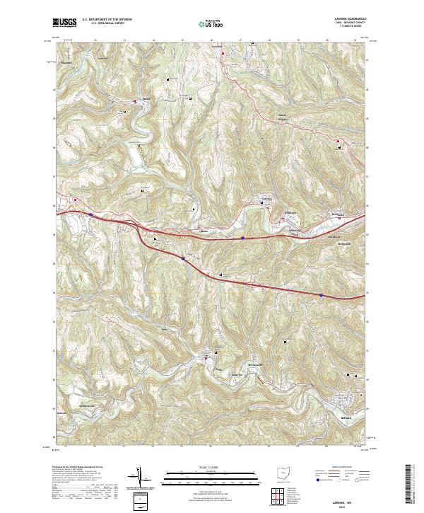 USGS Topographic Map – Lansing