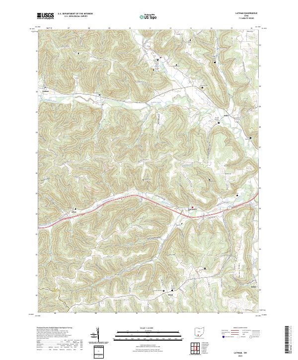 USGS Topographic Map – Latham