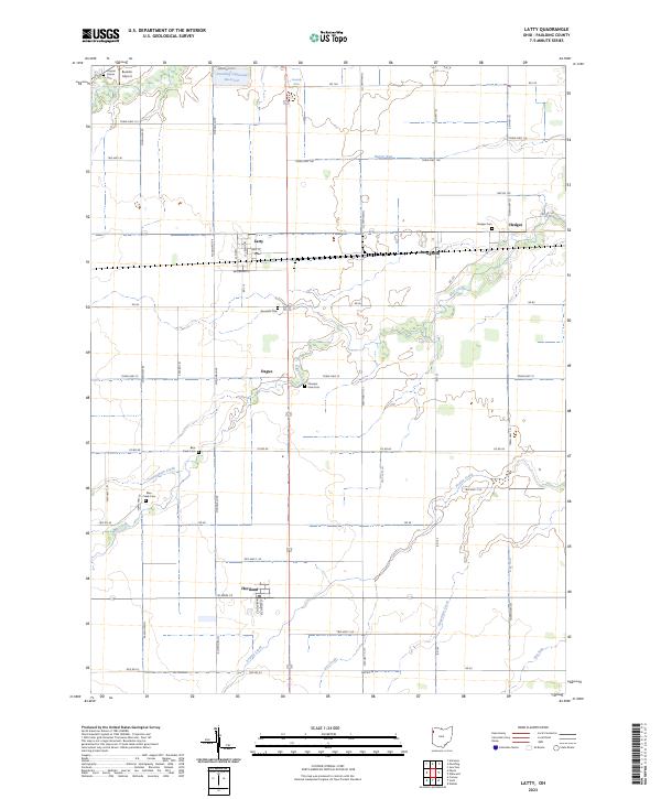 USGS Topographic Map – Latty