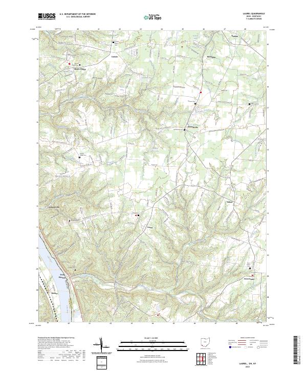 USGS Topographic Map – Laurel