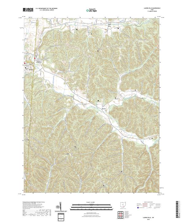 USGS Topographic Map – Laurelville