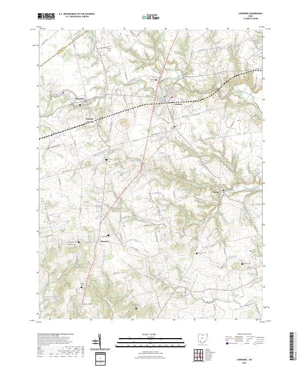 USGS Topographic Map – Leesburg