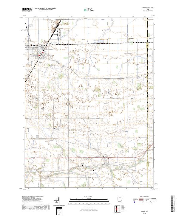 USGS Topographic Map – Leipsic