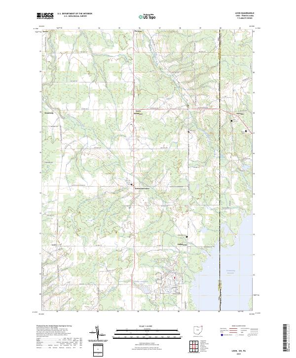 USGS Topographic Map – Leon