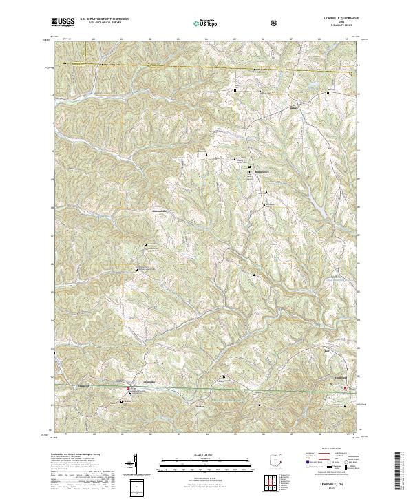USGS Topographic Map – Lewisville