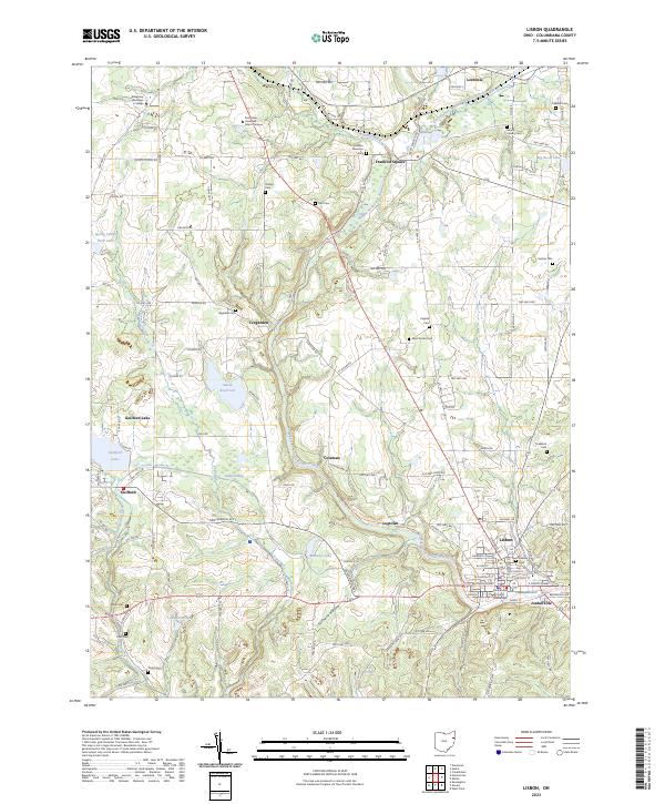 USGS Topographic Map – Lisbon