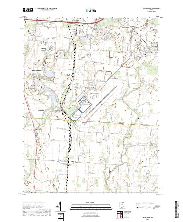 USGS Topographic Map – Lockbourne