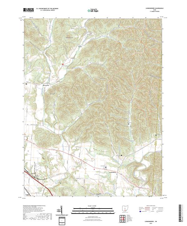 USGS Topographic Map – Londonderry