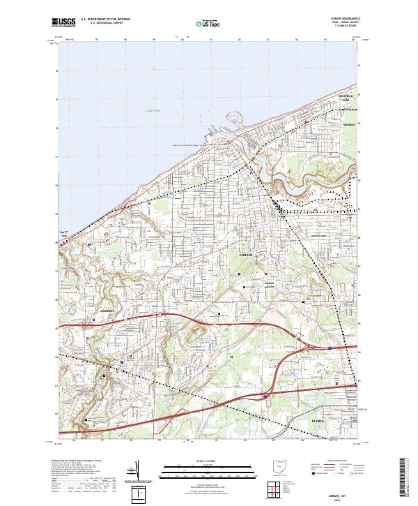 USGS Topographic Map – Lorain