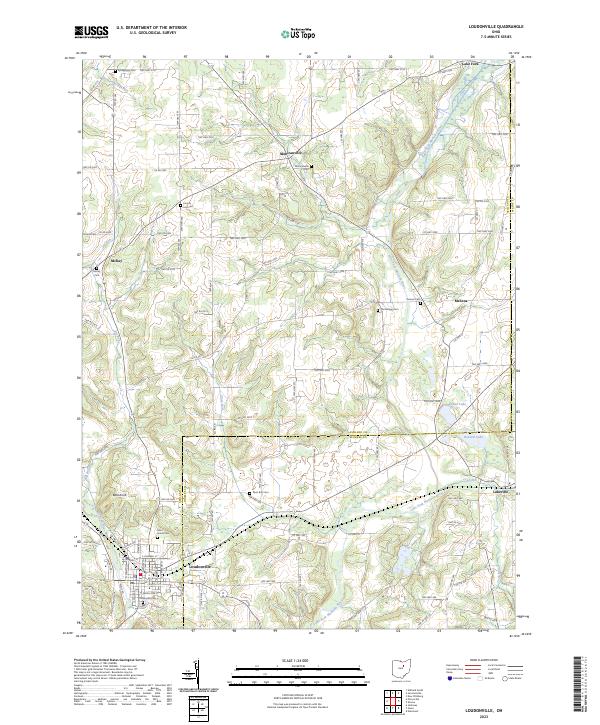 USGS Topographic Map – Loudonville