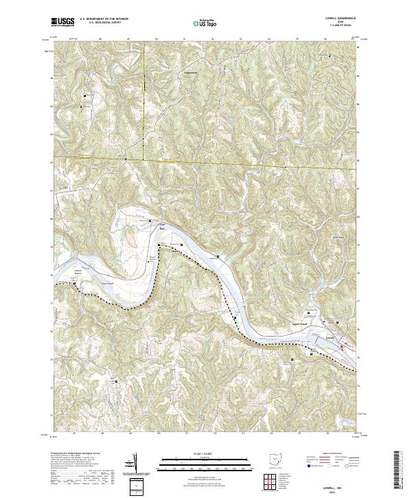 USGS Topographic Map – Lowell