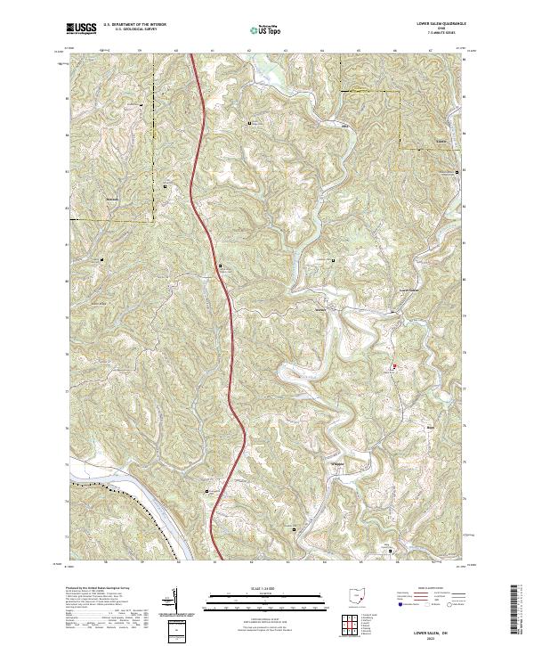 USGS Topographic Map – Lower Salem