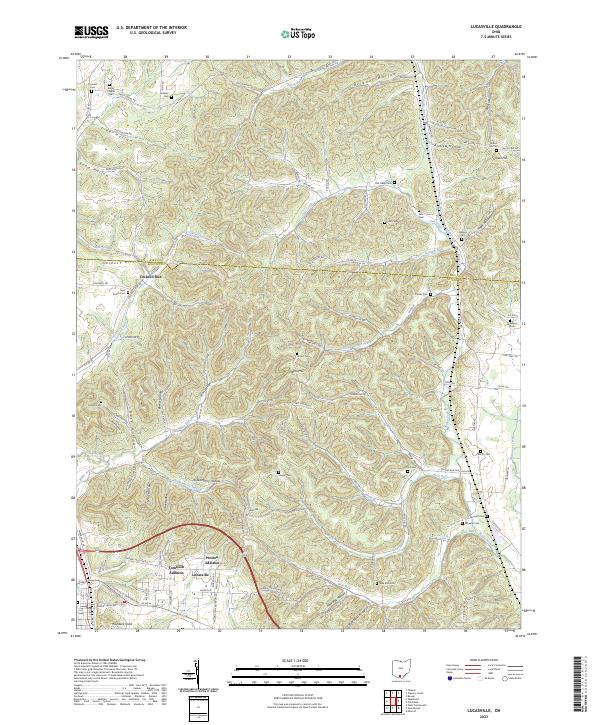 USGS Topographic Map – Lucasville