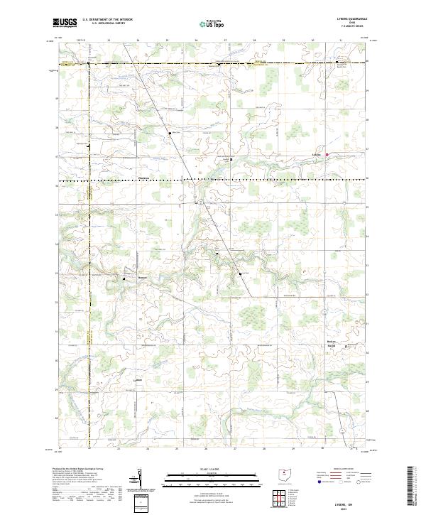 USGS Topographic Map – Lykens