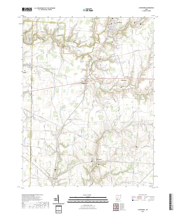 USGS Topographic Map – Lynchburg