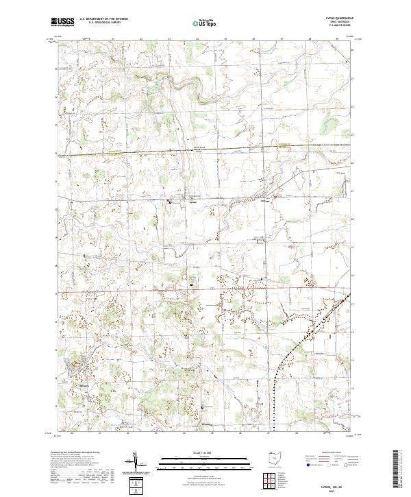 USGS Topographic Map – Lyons