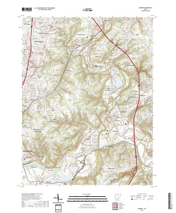 USGS Topographic Map – Madeira