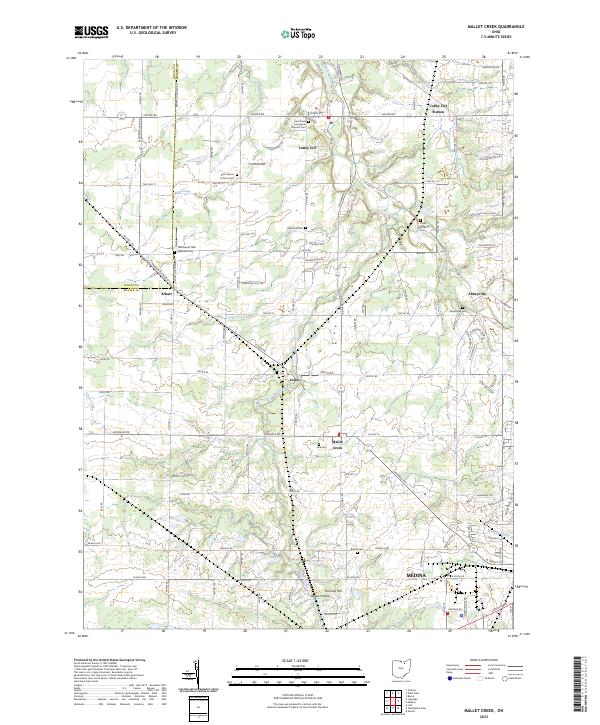 USGS Topographic Map – Mallet Creek