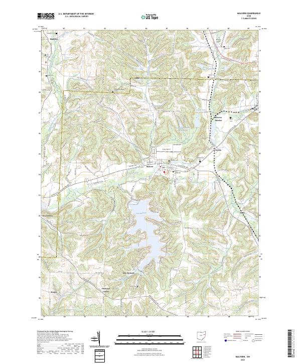USGS Topographic Map – Malvern