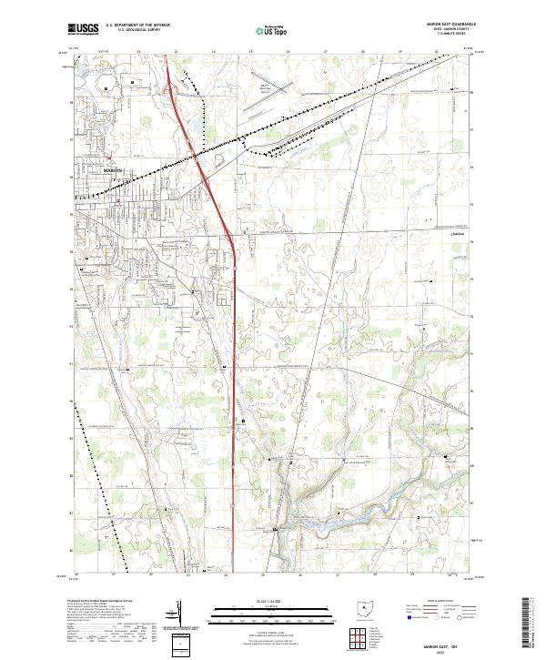 USGS Topographic Map – Marion East