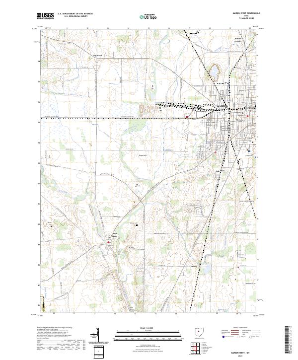 USGS Topographic Map – Marion West