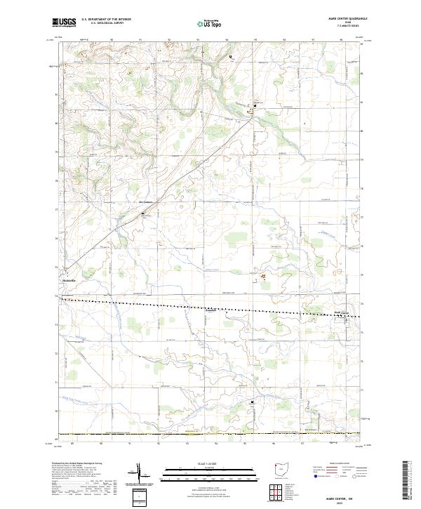 USGS Topographic Map – Mark Center