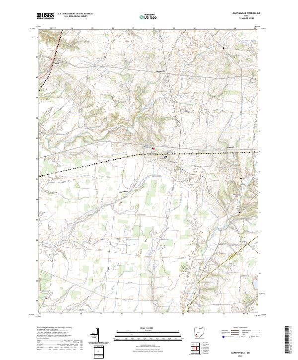 USGS Topographic Map – Martinsville
