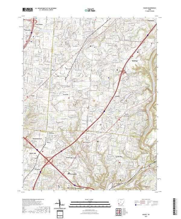 USGS Topographic Map – Mason