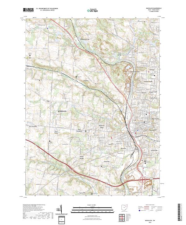 USGS Topographic Map – Massillon