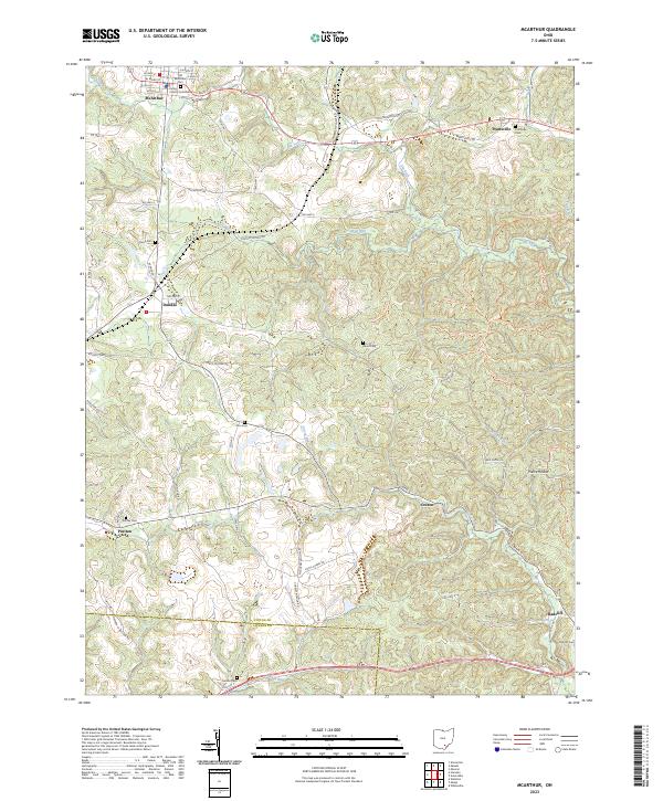 USGS Topographic Map – McArthur