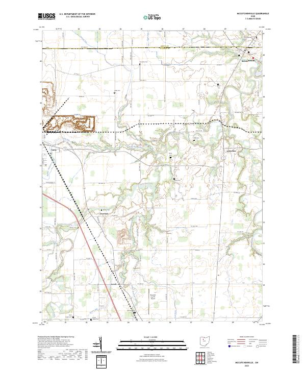 USGS Topographic Map – McCutchenville