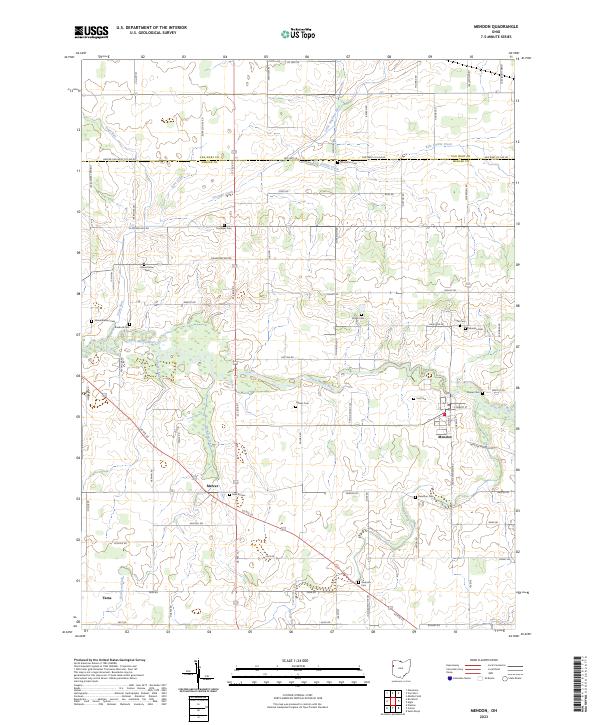 USGS Topographic Map – Mendon