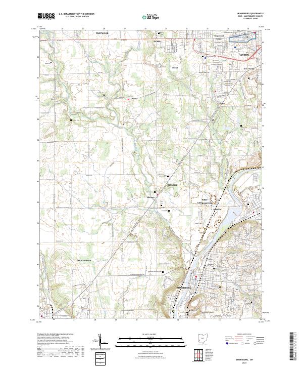 USGS Topographic Map – Miamisburg