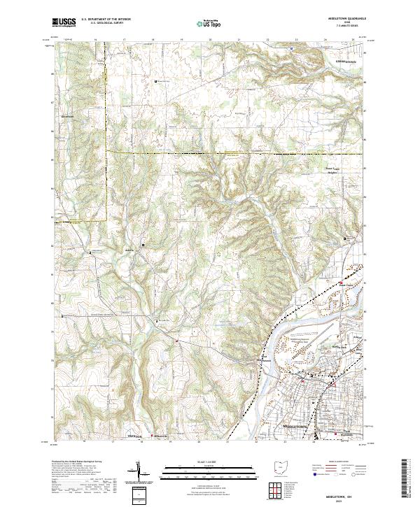 USGS Topographic Map – Middletown
