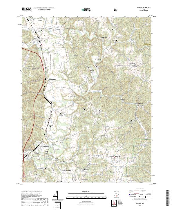 USGS Topographic Map – Minford