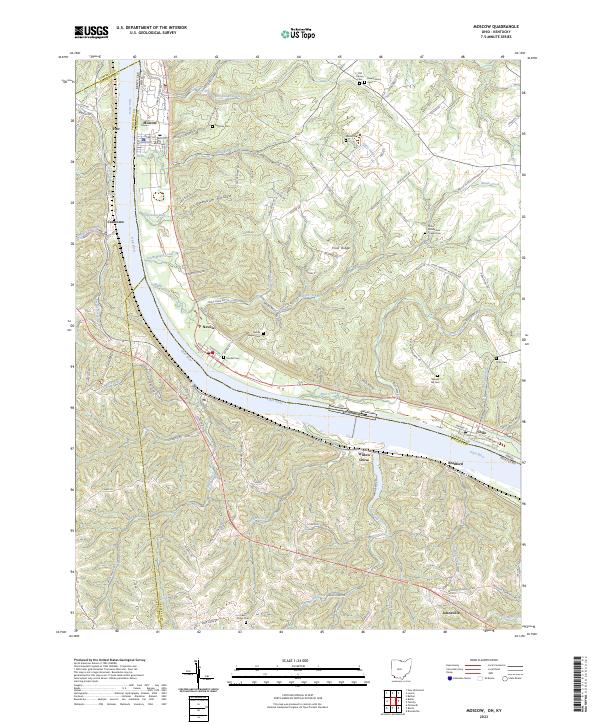 USGS Topographic Map – Moscow