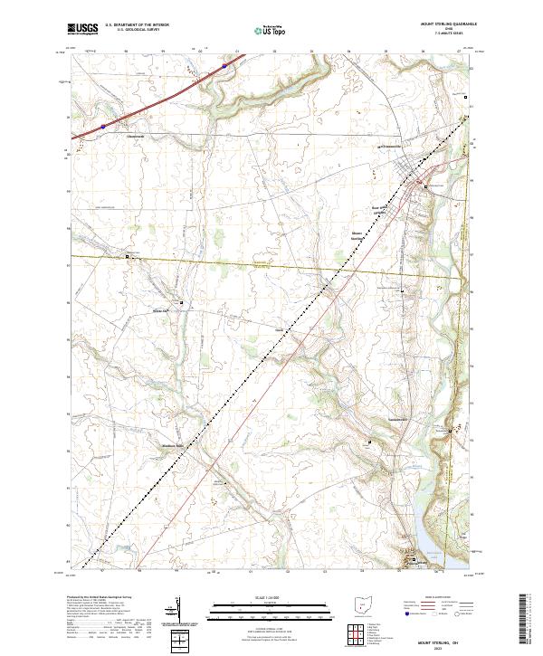USGS Topographic Map – Mount Sterling