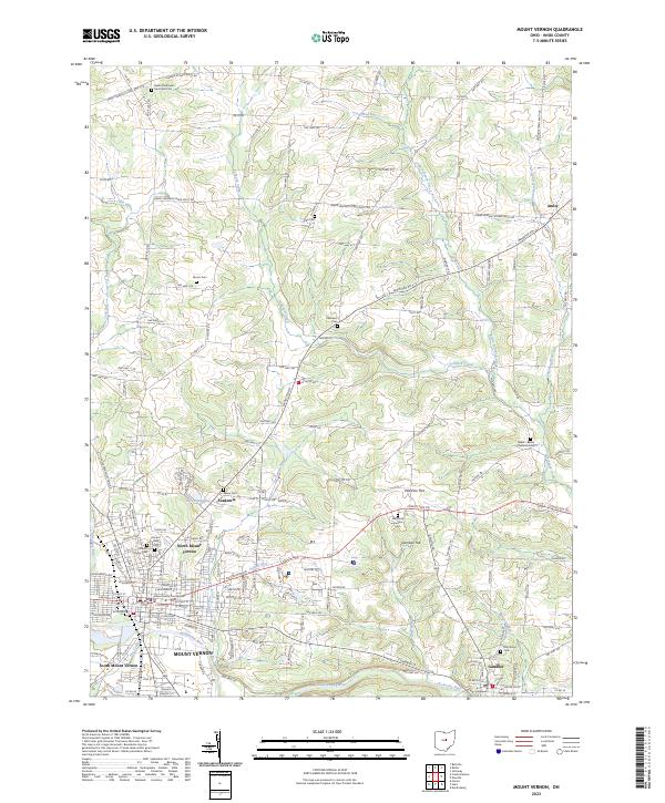 USGS Topographic Map – Mount Vernon