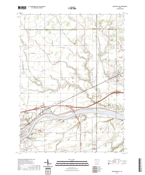 USGS Topographic Map – Napoleon East