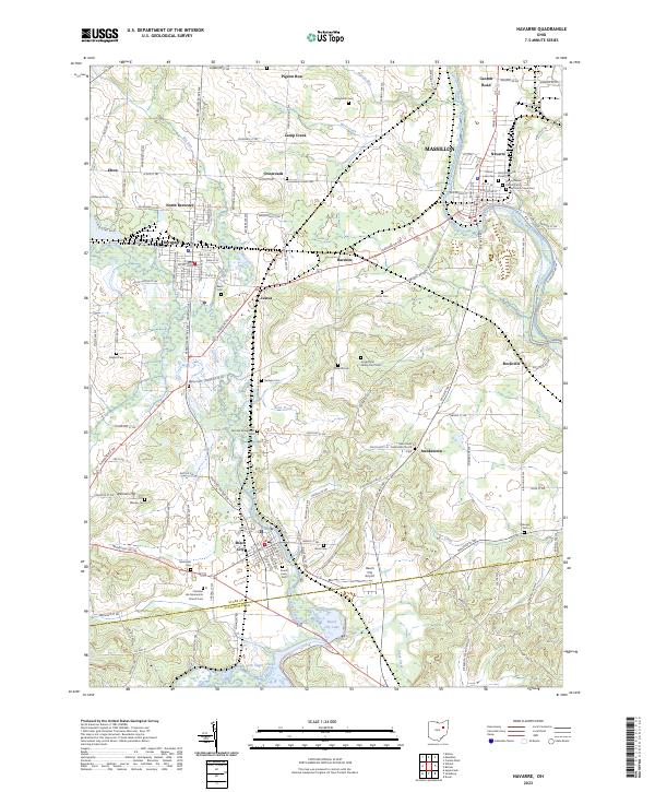 USGS Topographic Map – Navarre