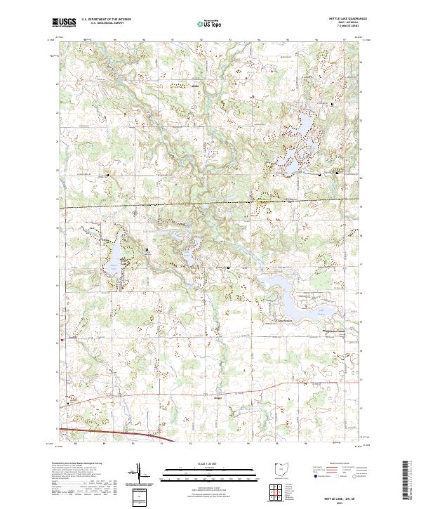 USGS Topographic Map – Nettle Lake