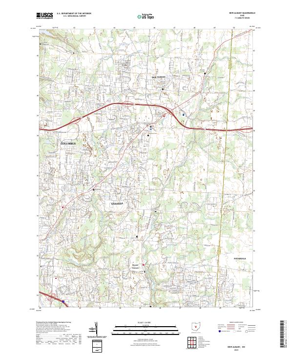 USGS Topographic Map – New Albany