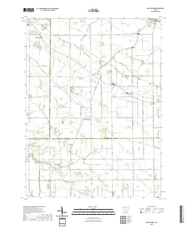 USGS Topographic Map – New Bavaria