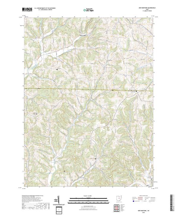 USGS Topographic Map – New Bedford