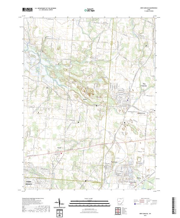 USGS Topographic Map – New Carlisle