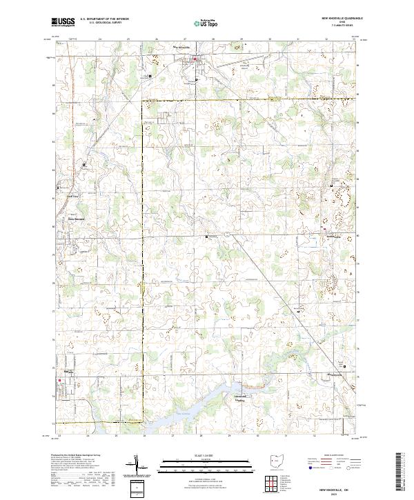 USGS Topographic Map – New Knoxville