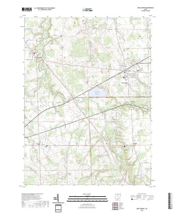 USGS Topographic Map – New London