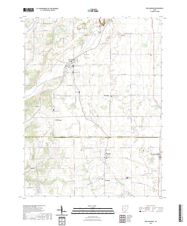 USGS Topographic Map – New Madison