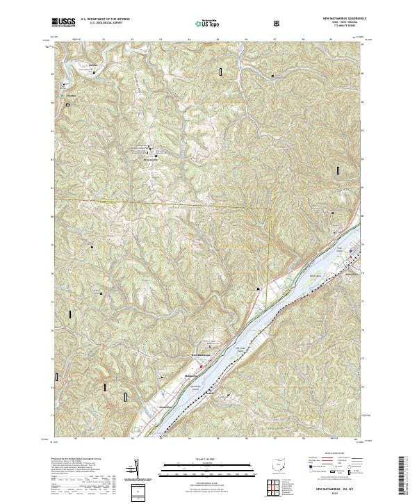 USGS Topographic Map – New Matamoras