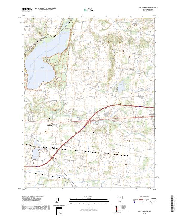 USGS Topographic Map – New Moorefield